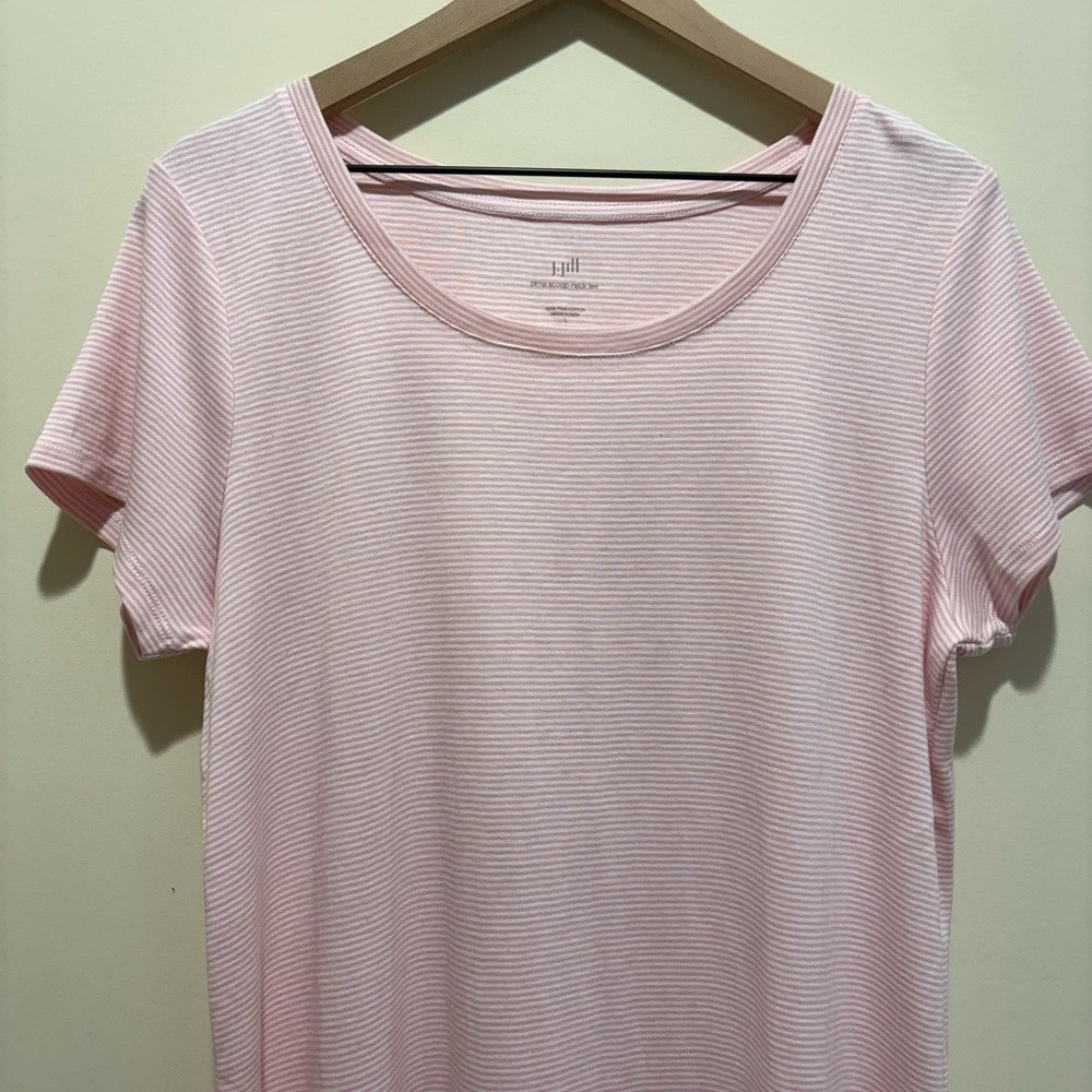J.Jill Pima Scoop Neck Women’s Tee - Picture 3 of 6